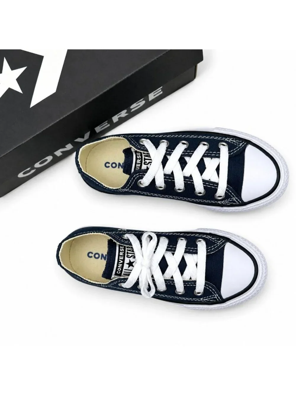 Converse Chuck Taylor All Star Navy Big Kids 3Y Low Top Sneakers X004AQV10P NIB